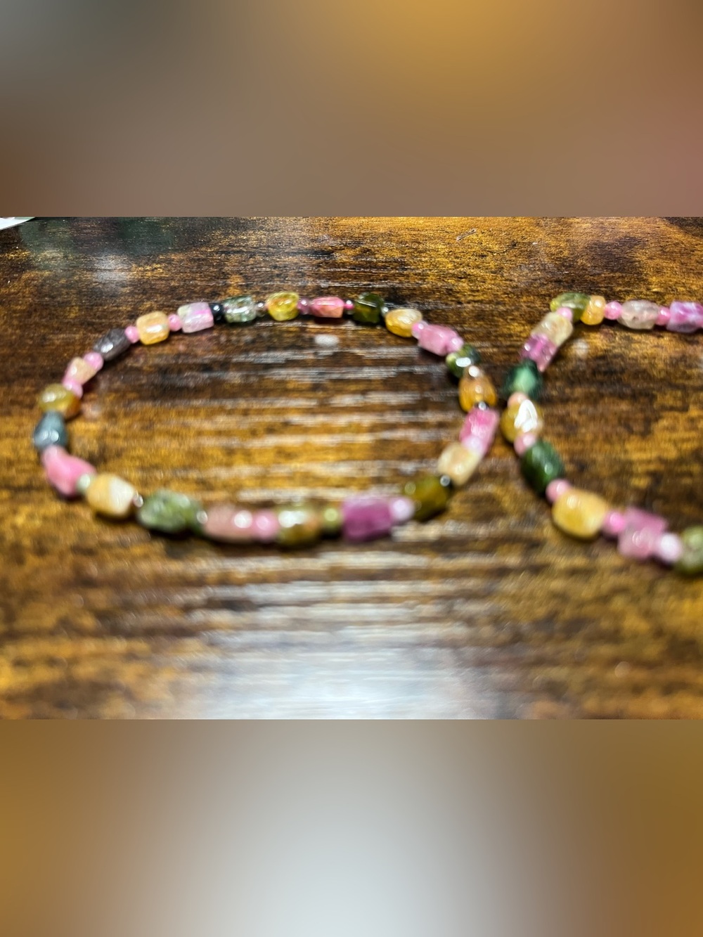 🌈 Natural Multicolor Tourmaline Bracelet Set - Two Included 🌈 - Picture 5 of 10